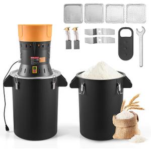 VEVOR Electric Grain Mill Grinder, 600W High Power Commercial Spice Grinder, 60L Pulverizer Powder Machine with Galvanized Sharp Blades, for Dry Grains, Spices, Cereals, Coffee, Corn & Pepper