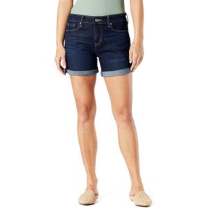 Signature by Levi Strauss & Co Women's Mid-Rise Slim Shorts  Shorts, -Blue Ice, 4 24