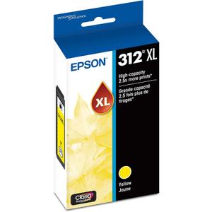 EPSON 312 Claria Photo HD Ink High Capacity Yellow Cartridge (T312XL420-S) Works with Expression XP-8500, 8600, 8700, 15000