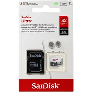 SanDisk Ultra 32GB UHS-I/Class 10 Micro SDHC Memory Card With Adapter - SDSDQUAN-032G-G4A
