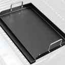 Universal Griddle for Gas Grill - 25" x 16" Nonstick Ceramic Coating Flat Top Griddle for Gas Stove, Outdoor Grill/Camping/Tailgating