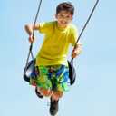Black Rope Swing Seat for Adults and Toddler,Heavy Duty Tree Swing with Ergonomic Design,Height Adjustable for Indoor Outdoor Backyard Patio Garden Easy Installation