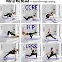 Pilates Board, Foldable Pilates Reformer Set for Home Workout with Timer, 6-in-1 Multifunctional Portable Reformer Pilates Machine at Home Pilates Equipment for Fitness, Exercise, Abs, Core Training