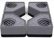 4Pcs Anti Vibration Pads for Washing Machine, Stops Washer Dryer Moving, Prevents Noise, Vibration Transfer, Antivibration Stabilizer Support Feet (Increase1.8in)