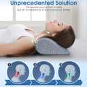 Demelon Cervical Neck Pillows for Pain Relief Sleeping, High-Density Memory Foam Pillow Neck for Bolster Support and Shoulder Relaxer, Decompression Devices Orthopedic Roll Pillow for Bed Office