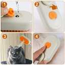 Cloud Cat Brush, 3-in-1 Self-Cleaning Cat Brush Steam Pet Brush with 360 Rotating Arm Cat Hair Steamy Brush Dog Steam Brush for Shedding Best Steam Brush for Pet Cat Dog (Khaki)