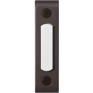 Heath Zenith Wired Push Doorbell Button, Oil-Rubbed, Bronze, Metal, Lighted, Surface Mount, Home Improvement, Outdoor