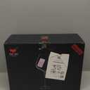 JBHO Set of 4-21 Ounce Hand Blown Italian Style Crystal Burgundy Glasses - Lead-Free Premium Crystal Clear Glass - Gift-Box for any Occasion