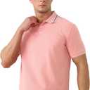 MagnaMan Slim Fit Short Sleeve Polo Shirts for Men - Cotton, Business Casual Stretch Shirt, Breathable Golf & Office Wear (M)