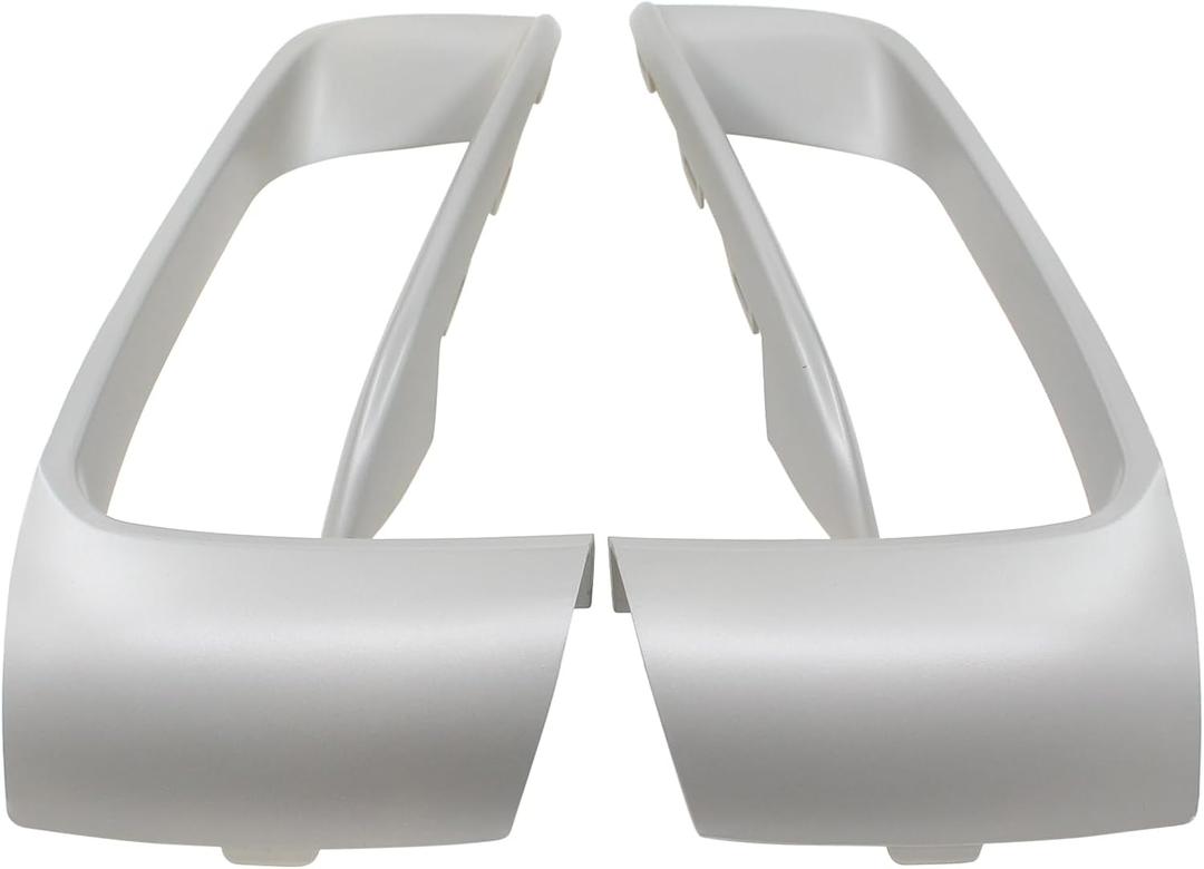ApplianPar Front Driver and Passenger Side Bumper Trim Molding for BMW X5 2014-2018 Left Right Pair