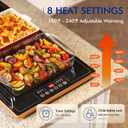 Electric Warming Trays for Buffets Party - 55x14 Inch Food Warmers, Buffet Servers and Warmers - Extra Large Hot Plate with Fast Heating & Adjustable Temp for Restaurants, Events