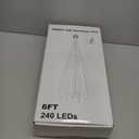 Christmas Cone Tree Lights 5.9ft, 240 LEDs RGB Outdoor Christmas Tree Lights with Remote Control, Waterproof String Lights Holiday Decorations for Yard Patio Garden Holiday - Multicolor