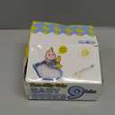 Amazon Essentials Unisex Babies' Non Slip Grip Ribbed Ankle Socks (12-24 Months, White)