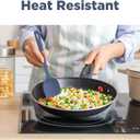 ChefAide 5 Pieces Silicone Spatula Set, Food Grade Rubber Spatula, Upgrade Strong Handle with Ergonomic Grip, Heat Resistant Up to 600F for Nonstick Cookware, Cooking (Neutral)