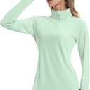 FKEEP Women's Sun Shirts Long Sleeve Athletic Jackets UPF 50+ Top with Thumb Holes Quick Dry for Golf Tennis Hiking (XS)