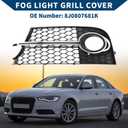 No.8J0807681K Fog Light Grill for Audi TT MK2 TTS 2011-2014 Front Left Front Lower Bumper Fog Light Cover Inserts ABS 1 Pc Black Silver Tone