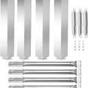 Criditpid Grill Replacement Parts for Charbroil 463268008, 463268007, 463268606, 463248108, 463268706 Grills. Stainless Steel Heat Shields, Burner Tubes & Carryover Tube Kit for Charbroil Grill Parts.