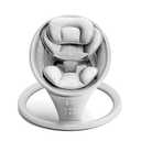 Munchkin Electric Baby Swing with Vibration - Portable Swing for Newborn and Infant, Bluetooth-Enabled Smart Seat with Music, Motion, and Sounds, Light Grey