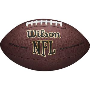 WILSON NFL Super Grip Composite Footballs (Official Size (High School & College; Ages 14+), Brown)