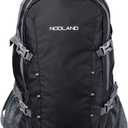 NODLAND Lightweight Backpack Travel 40L Foldable Water-Resistant Daypack, Hiking Outdoor Camping Rucksack for Men Women (Black)