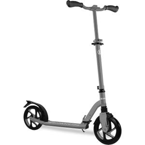 LaScoota Kick Scooter for Kids Ages 6+, Teens & Adults, Large 8" Sturdy Urethane Wheels. Adjustable Handlebar, Lightweight, Foldable, 220lbs Max Load