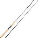 Sougayilang Spinning & Casting Rods, Strong Carbon&Glass Composite Fishing Rod with Stainless Steel Line Guides for Bass, Trout, Panfish, Catfish (9" H- M Fast- 2piece)