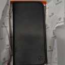 SHIELDON Slim Wallet Case for iPhone 17 Pro Max 6.9-inch 5G 2025 | Genuine Leather | Magnetic Closure | Wireless Charging | RFID Blocking Credit Card Holder | Folio Protective Cover | Black