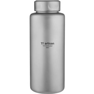 Titanium Water Bottle Sports Bottle 700ml, Ultralight Wide Mouth Titanium Bottle Durable Leakproof for Outdoor Camping Hiking (23.67fl Oz)