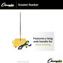 Champion Sports Scooter Stacker, Yellow