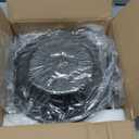 BOLITE Bird Bath for Outside, Metal Freestanding Birdbaths with Bath Bowl and Seed Bowl, Hummingbird Feeders for Outdoors Garden Patio Yard Lawn Decor, Black, Gifts for Mom Dad, Gifts for Women Men