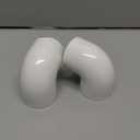 2PCS 1-1/2 Inch White PVC 90 Degree Elbow Adapter Pipe Fittings 2 Way Right Angle Pipe Corner Coupling Connectors for Sprinkler, Drip Irrigation System HE051-1-1/2