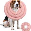 Soft Dog Cones, Recovery Dog Donut Collar After Surgery-Cone of Shame Alternative, Pet Elizabethan E-Collar Anti-Bite Lick Wound Healing Adjustable for Small Large Medium Dogs, XL ( Neck Girth7.1-15IN), Pink
