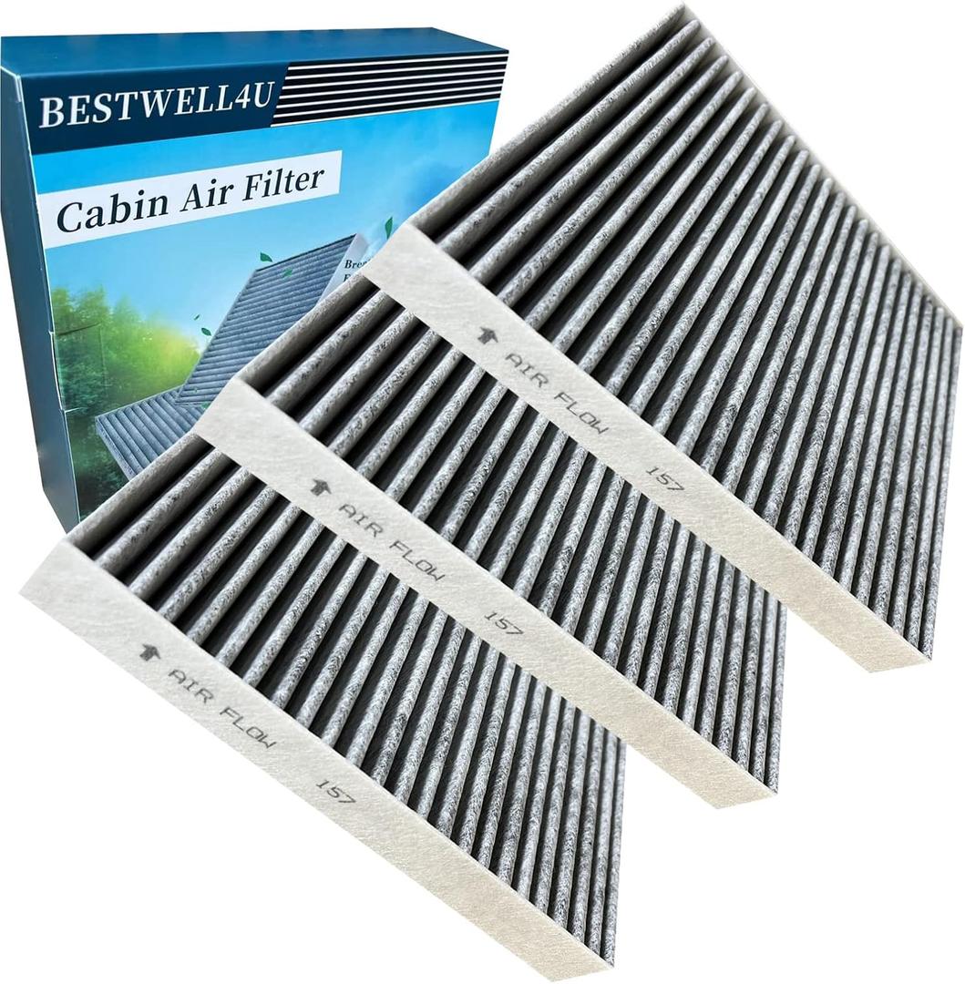 3 x 3 Pack Cabin Air Filter for Toyota/Lexus/Mazda,Replacement for 87139-0E040,87139-0E040,TK48-61-J6X