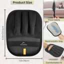 2 x Pet Hair Remover Glove Reusable Electrostatic Pet Hair Removal Glove for Furniture, Carpet & Car Upgraded Design Cat & Dog Hair Mitt for Cleaning (Black)