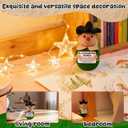 Inspirational Teacher Gift Crochet Scarecrow | Sentimental Thank You Present for Professor, Mentor - Handmade Keepsake for End of Year, Christmas, Graduation, Classroom Decor