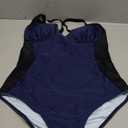 SUUKSESS Womens Tummy Control One Piece Swimsuit Sexy Crisscross Back Bathing Suit Size L