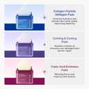 depology Triple-Acid Exfoliator Toner Pads - Double sides Gentle Resurfacing Pads with Glycolic, Lactic & Salicylic Acid for Pores, Dullness & Texture