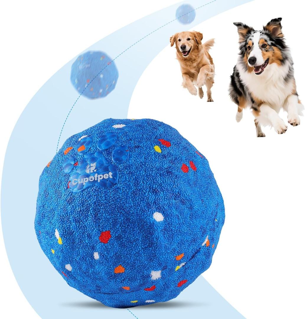 Interactive Dog Toys Ball, 2025 Upgraded Self Moving Balls and Vibrating Ball for Dogs, E-TPU Safety Material Electric Dog Toys to Keep Them Busy Rolling Balls for Small Medium Large Dogs (Blue)
