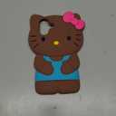 MONEHOYSY Cute 3D Kitty Kawaii Soft Silicone Case for iPhone 16 Plus 6.7", Fashion Cute 3D Kitty Kawaii Soft Silicone Animal tective Gel Shockof Gel Back Cover for Kids Women Girls Boys(Brown)