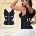 SHAPSHE Waist Trainer Corset for Women Tummy Control Workout Sport Girdle Hourglass Cincher Body Shaper Postpartum with Bra (Black, XXXL)