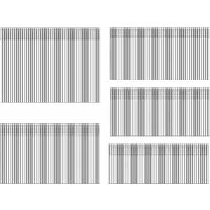 16 Gauge 304 Stainless Steel Multi-Pack Finish Nails,Suitable for Most Brand of 16 Gauge Pneumatic,Electric Finish Nailer or Nail Gun(1-1/4",1-1/2",1-3/4",2",2-1/2",3000-Count)