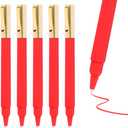 36 Pack Gel Pens Red 0.5mm Medium Point Red Gel Ink Pens with Cap Quick Drying Ballpoint Pen Smooth Writing Fine Point Pen for Journaling School Office Supplies