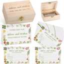 She's Fresh off the Market Bridal Shower Advice and Wishes Cards Box 50 Pcs Floral Bridal Shower Games Cards Farm Gardener Advice Box for Bride Groom Bachelorette Wedding Party Favor