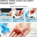 2 x 6 Pcs Crawfish Peeler, Sturdy and Practical Crayfish Shelling Device, Convenient and Smart Seafood Sheller Tool for Families and Restaurant (Blue, 6 Pcs)