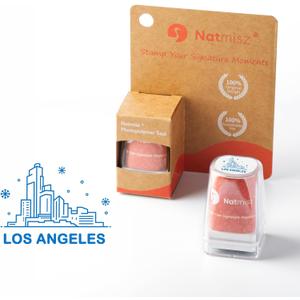 2 x American Cities Self Inking Stamps Set - Exclusive Custom Design - Perfect for Daily Planner, Journaling Notebooks,Maps Log,Scrapbook,Travel Hiking Camping Journal,Teachers (Los Angeles)