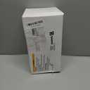 Spiareal 12 Sets DIY Wooden Christmas Gingerbread House Kit with LED Flameless Candles Watercolor Pens Christmas Crafts Wooden Houses to Paint Xmas Tree Ornaments for Fun Activity Art Project