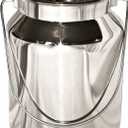 Stainless Steel Milk Can Tank | Stainless Steel Jug, Rustic Milk Cans with Lid, Old Fashion Milk Jug 4 Liter (1 Gallon)
