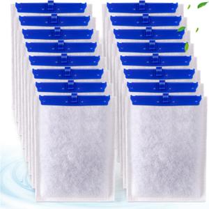 16-Pack Large Replacement Filter Cartridges Compatible with Tetra Whisper Bio-Bag Filters Large Aaquarium Filter Cartridges for Whisper 20i/40i /IQ20/30/45/60 PF20/30/40/60 Power Filters