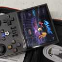 r36pro Retro Handheld Game Console Linux System 128G Card 20000+ Game,Portable Emulators Console 3.5 IPS Screen 30+ Emulators (Clear Black)