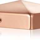 Tandefio 1 Pcs 6x6'' Solid Copper Post Caps Fence Pyramid Decking Caps with Screw for Metal Wood Cedar Fence Deck Corridors Mailbox Posts End Cover